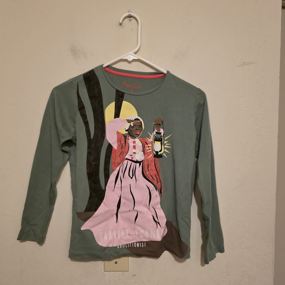 Target  Piccolina Harriet Tubman   Long Sleeve Tee Size 10